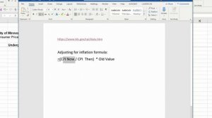 How to adjust for inflation in Excel