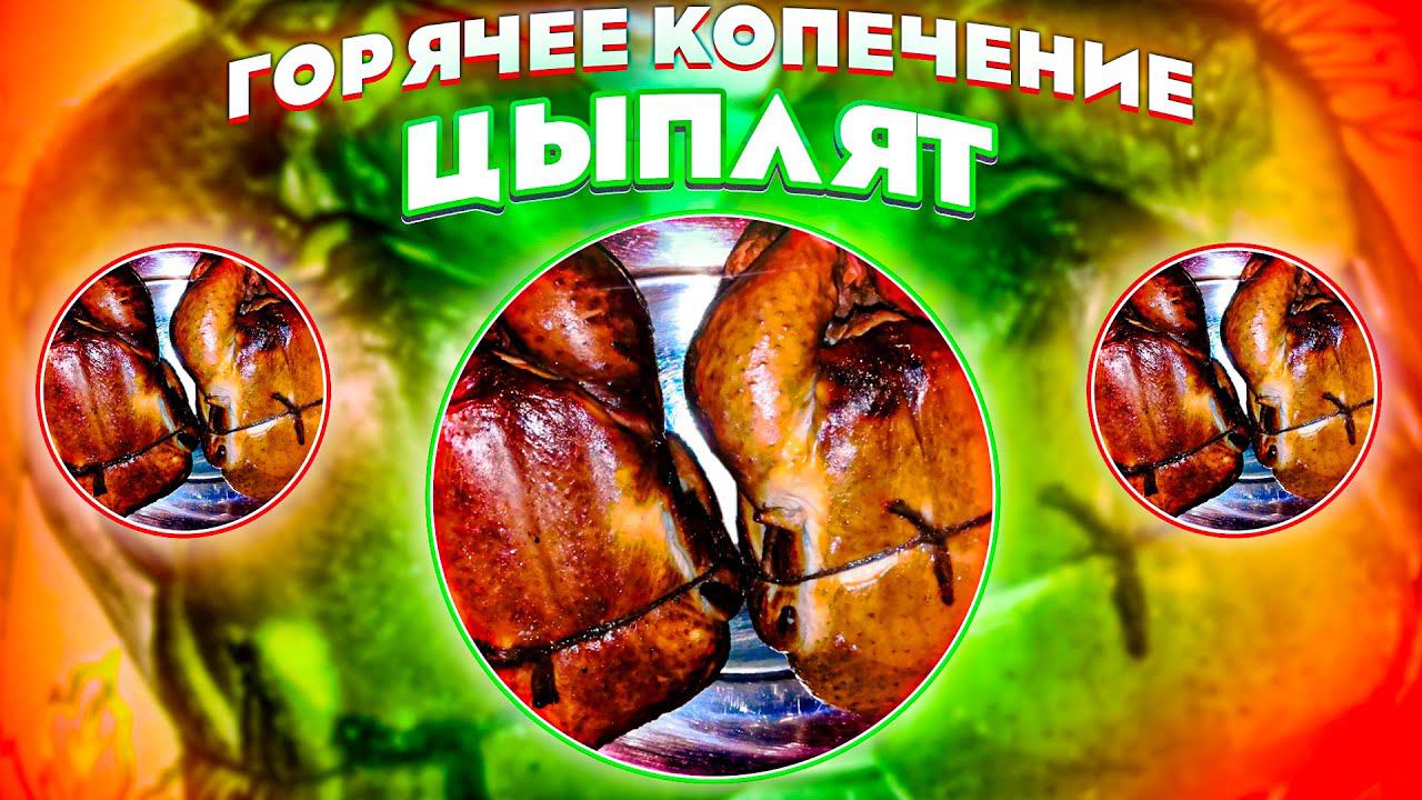 Горячее копчение цыплята бройлера.