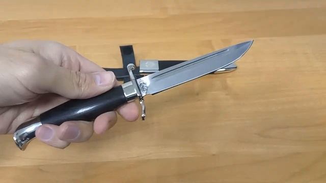 Обзор ножа Финка с деревянными ножнами смотреть онлайн