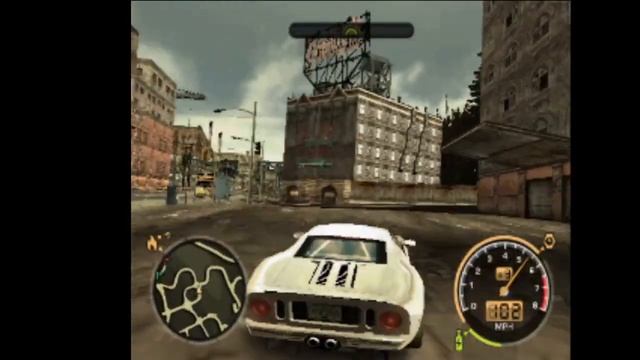 NFS MW PS2 Demo Ford GT смотреть онлайн