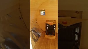 Баня бочка с утеплением парной.