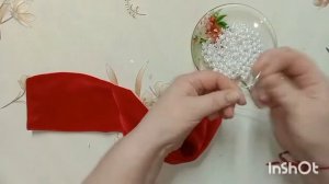 DIY Hair band with beads//Резинка для волос с бусинами