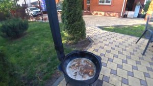 ? ПЛОВ С КУРИЦЕЙ В КАЗАНЕ НА КОСТРЕ