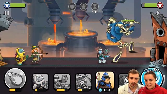 Болтушка и ПРоХоДиМеЦ Используют Новую КОМАНДУ для ЗАЩИТЫ БАШНИ! #394 ИГРА - Tower Conquest смотреть онлайн