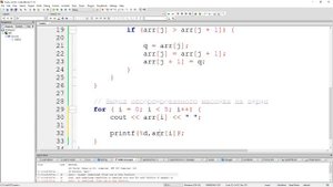 Язык си с нуля | #18 Сортировка пузырьком в си.