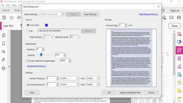 How to make a transparent background in pdf using Adobe Acrobat Pro DC смотреть онлайн