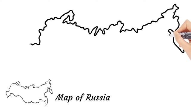 Draw Russia | How To Draw Russia | Draw Russia Map | Draw Russia Step By Step