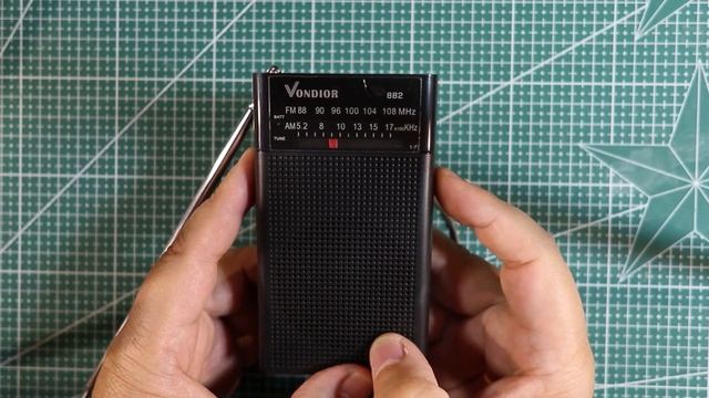 Портативный недорогой FM AM радиоприемник Vondior HD-822KT смотреть онлайн