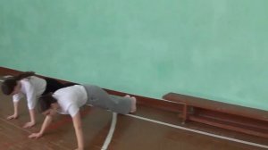 Урок физической культуры в 9а классе.