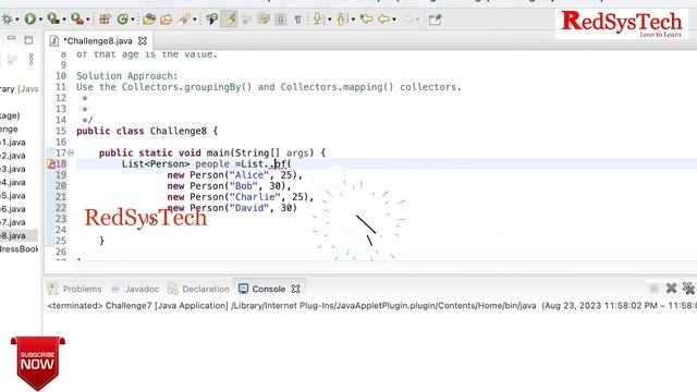 Java 1.8 Streams: Unleashing the Power of Collectors GroupingBy & Mapping ! | Java | RedSysTech