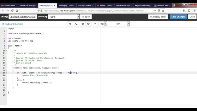 User Role based Authentication and Access Control in Laravel on cPanel and Shared Hosting - (Hindi)