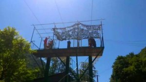 Абхазия тарзанка над рекой Бзыбь / Сочи Абхазия Рицинский парк