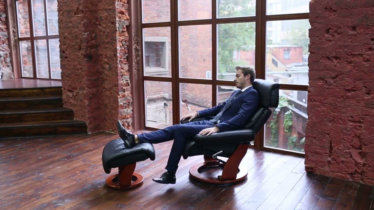 Кресло реклайнер из натуральной кожи Relax Piabora смотреть онлайн