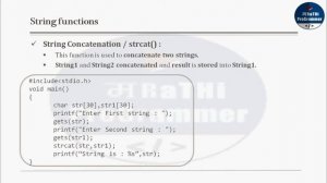 Lecture 20 - String Library Functions in C Programming | Marathi | Krushna Pise