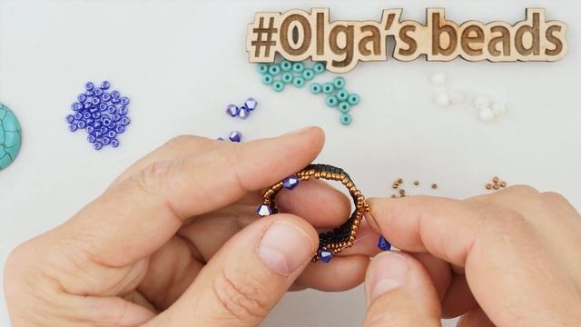 Оплетение кабошона 25 мм(Часть 1/2)