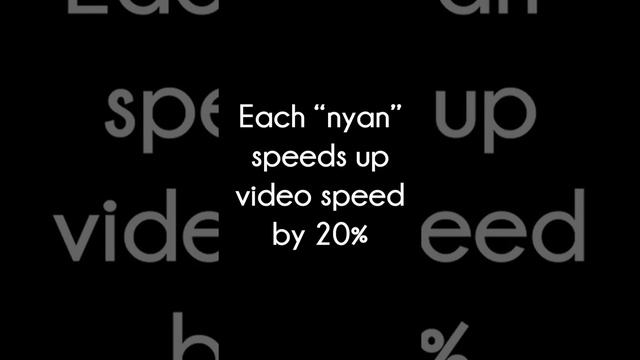 10 YEARS (87600 hours) of Nyan Cat but each "Nyan" speeds up the video