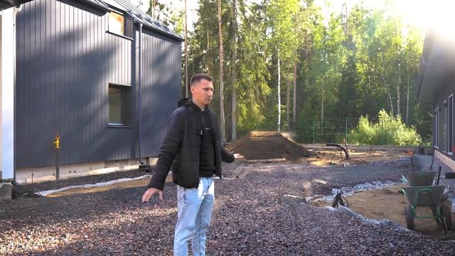 Благоустройство участка по проекту XAN. Современный ландшафтный дизайн смотреть онлайн