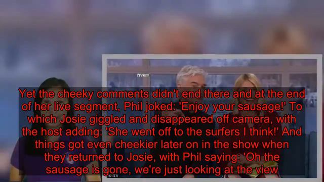 'The sausage has been amazing!' Josie Gibson leaves Phillip Schofield and Holly Willoughby in hyste смотреть онлайн