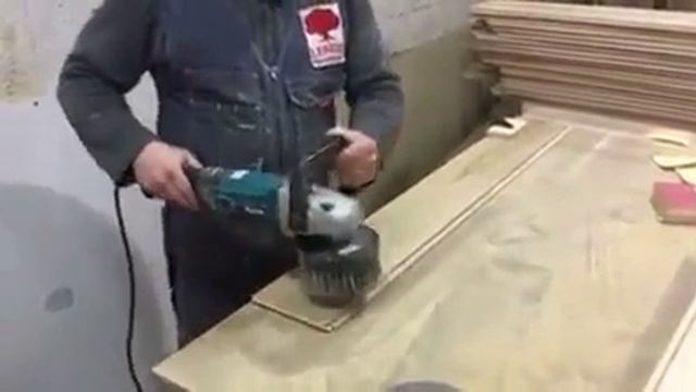Окрашивание паркетной дубовой доски маслом LEINOS