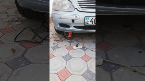 Как запустить и накачать пневму мерседес w 220 s320 в мороз  - 28