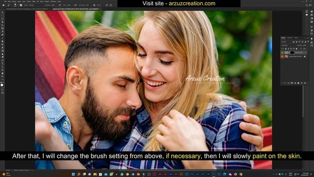 1-Minute Photoshop । Face Smoothing in Photoshop cc 2023 । Photoshop Tutorial #facesmooth