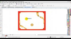 Certificate Design in corelDRAW Tutorial Gold & Red