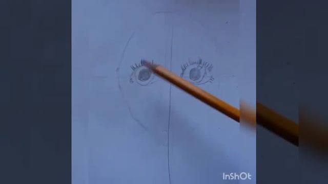 Рисуем вместе красивое лицо девочки