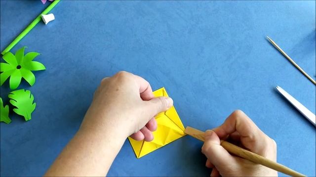 Цветы из бумаги оригами. Красивый букет. Origami paper flowers