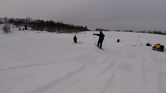 Мотобуксировщик Рыбак .Обкатка. Корякинская Гора. смотреть онлайн
