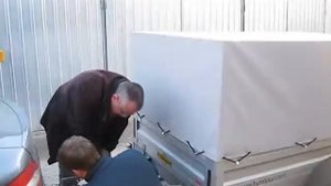 Тент на прицеп легковой
