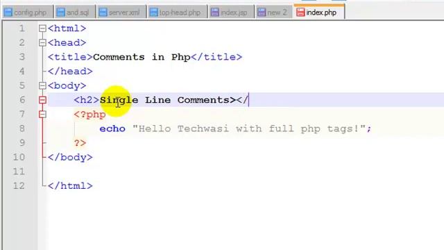 PHP Comments Syntax With Example смотреть онлайн