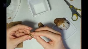 Пасхальный кролик из папье-маше