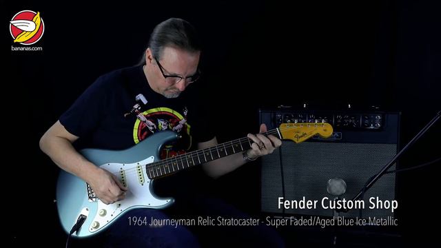 Fender Custom Shop 1964 Journeyman Relic Stratocaster - Super Faded/Aged Blue Ice Metallic смотреть онлайн