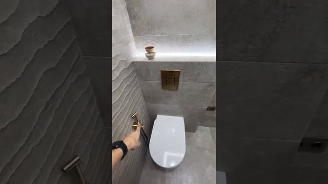 Золотой санузел. Ремонт под ключ по дизайн проекту от строительной компании Царский Проспект смотреть онлайн