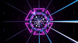 10-Hour VJ LOOP NEON: Animated Background for Windows 11 Laptop | 4K Sci-Fi Tunnel Free Download