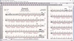 Drum Score World (Sample) Black Sabbath - Paranoid