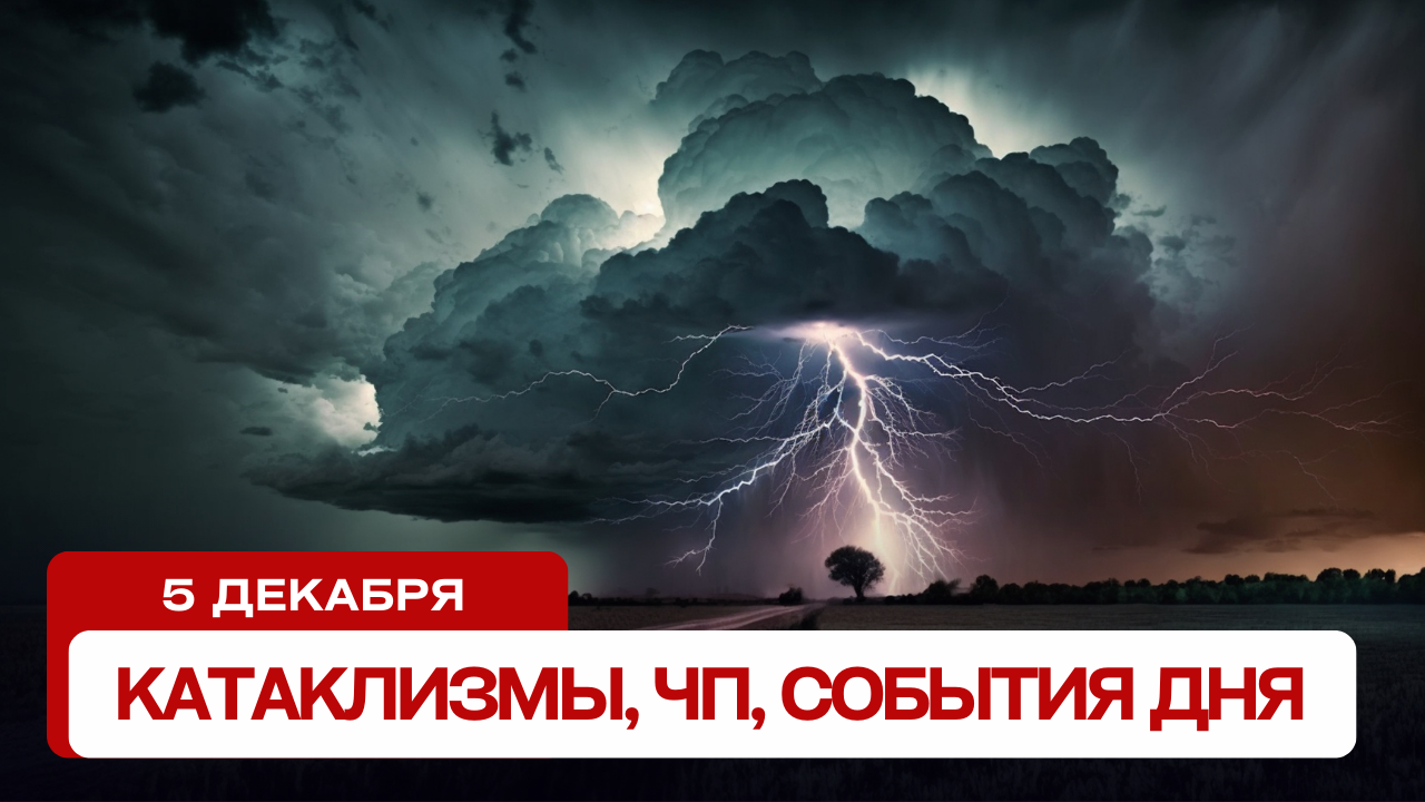 Катаклизмы за день 05.12.2023. Новости, ЧП, события дня.