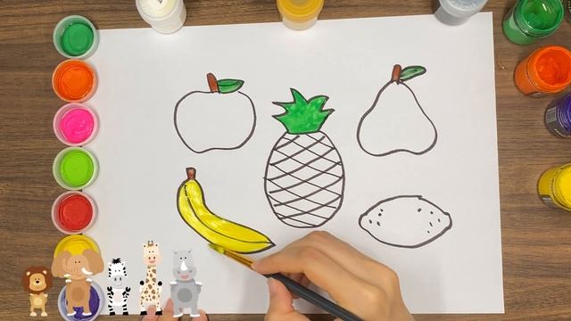 How to draw fruits / Как рисовать фрукты / Как рисовать фрукты смотреть онлайн