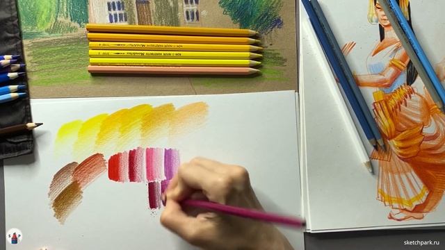 Обзор цветных акварельных карандашей ✏️   Koh-i-Noor