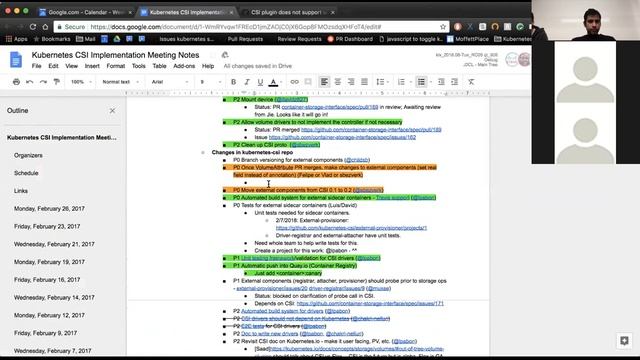 Kubernetes SIG Storage - CSI Implementation Workgroup 20180226