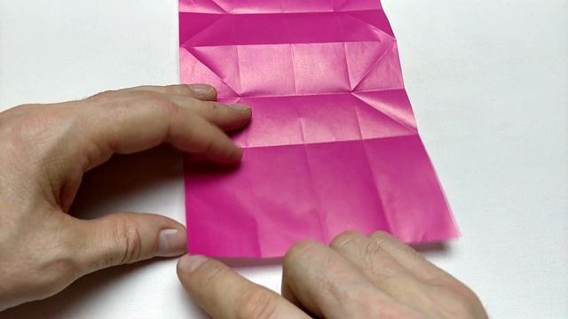 Сердечко - коробочка оригами с посланием. Пошагово