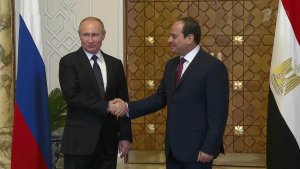 Владимир Путин и Абдель Фаттах Ас-Сиси обсудили во...удничества России и Египта и международные темы