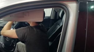 Vw tiguan чистый метал! Оклейка авто в шлифованный алюминий!