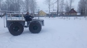 Вездеход самоделка Нафаня-2, на шинах низкого давления