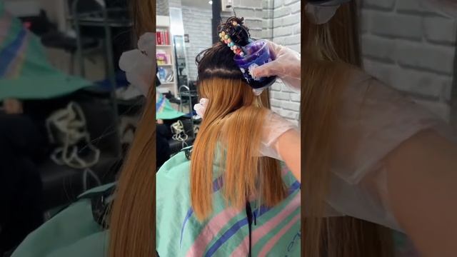 Color hair ???????#hairtransformation #color #haircolour #hair #haircoloring