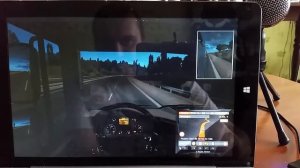 Gra Euro Truck Simulator 2 na tablecie Kiano Intelect X2 z Windows 10