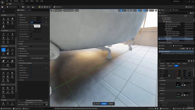 001 Geometry Optimization in Unreal Engine