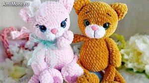 Амигуруми: схема Мартовские котики. Игрушки вязаные крючком - Free crochet patterns.