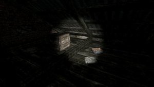 Секретный костюм в самом начале игры S.T.A.L.K.E.R. Тень Чернобыля