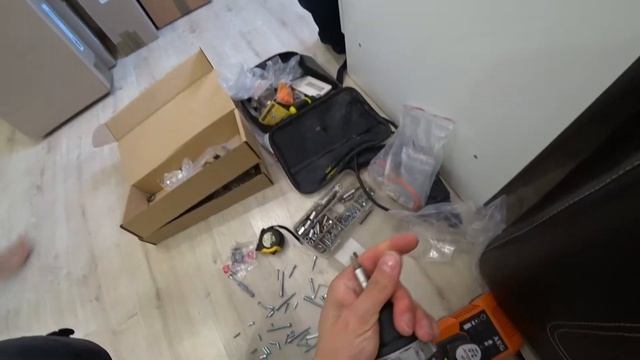 Как собрать Шкаф-витрина Кентаки S132-REG2W1S BRW Распаковка Сборка смотреть онлайн